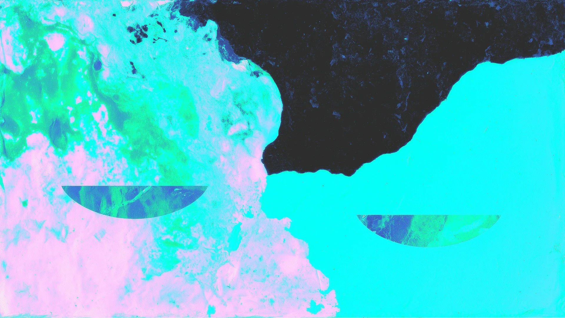An abstract moire field of dots