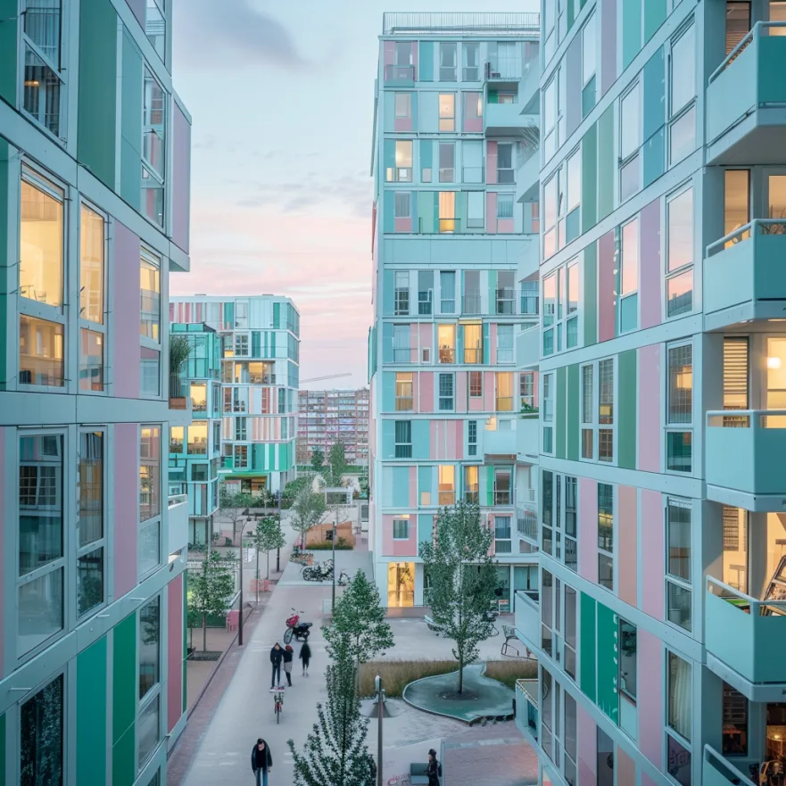 Abundant affordable housing. Generated by Midjourney v6.