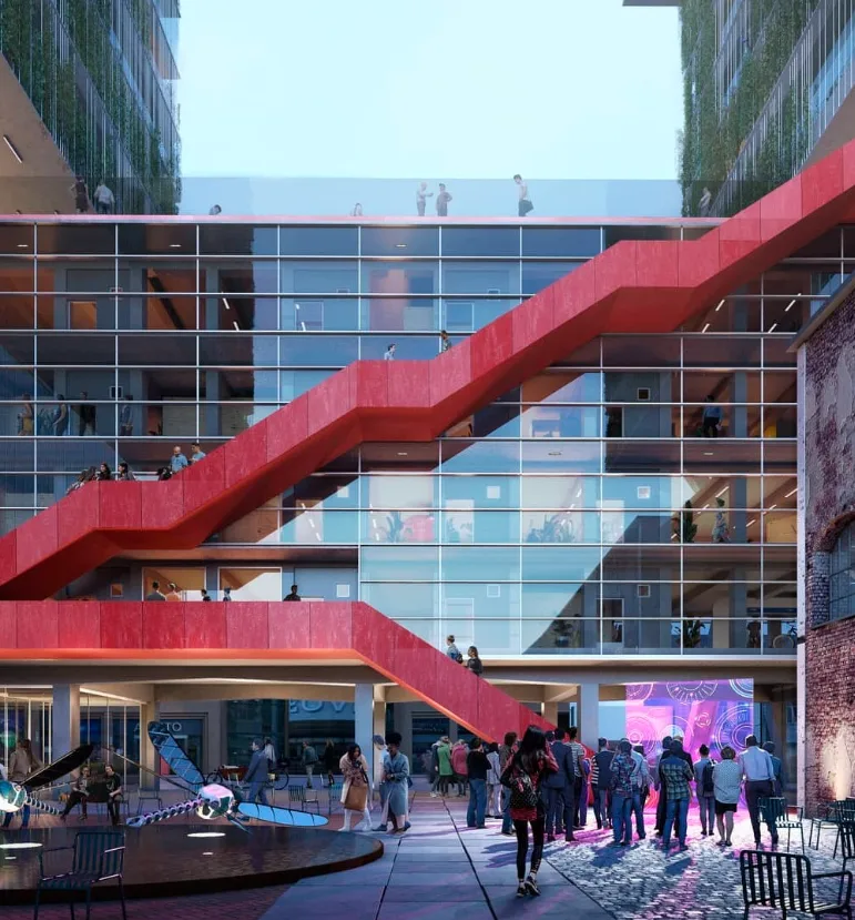 Plans for the renewal of the VDMA site in the heart of Eindhoven include space for a communal non-commercial area.
